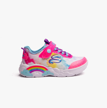Skechers 302300L/PKMT RAINBOW RACER Girls Trainers Pink