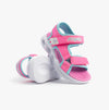 Skechers S-LIGHTS: SOLA GLOW Girls Sandals Hot Pink/Aqua