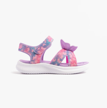Skechers JUMPSTERS - BUTTERFLY BRIGHTS Girls Sandals Lavender/Multi