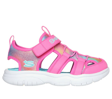 Skechers FLEX SPLASH - DAYLIGHT SHIMMER Girls Sandals Hot Pink /Multi