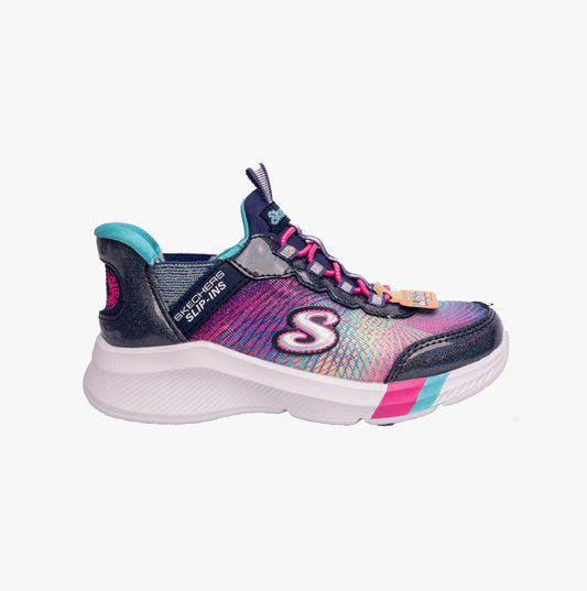 Skechers 303514L/NVMT DREAMY LITES - COLORFUL PRISM Girls Sneaker Navy/Multi
