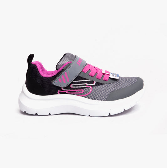 Skechers 303534L/BKGY SKECH FAST - TRENDING COLOR Girls Sport Black/Gray