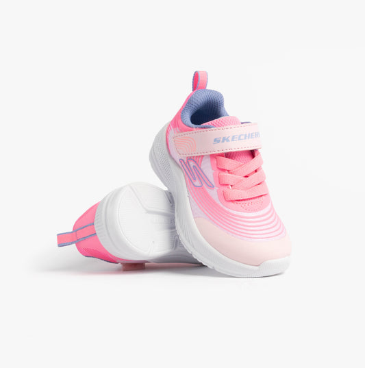 Skechers MICROSPEC ADVANCE Girls Trainers Light Pink