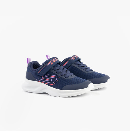 Skechers DYNAMATIC - NONSTOP SPEED Girls Trainers Blue