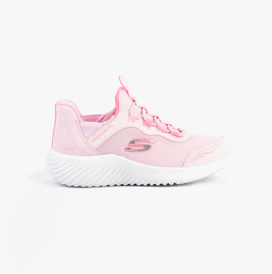 Skechers BOUNDER - SIMPLE CUTE Girls Trainers Light Pink