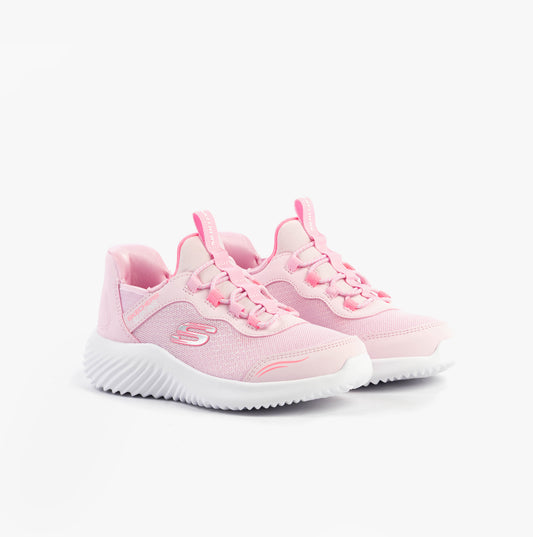 Skechers BOUNDER - SIMPLE CUTE Girls Trainers Light Pink