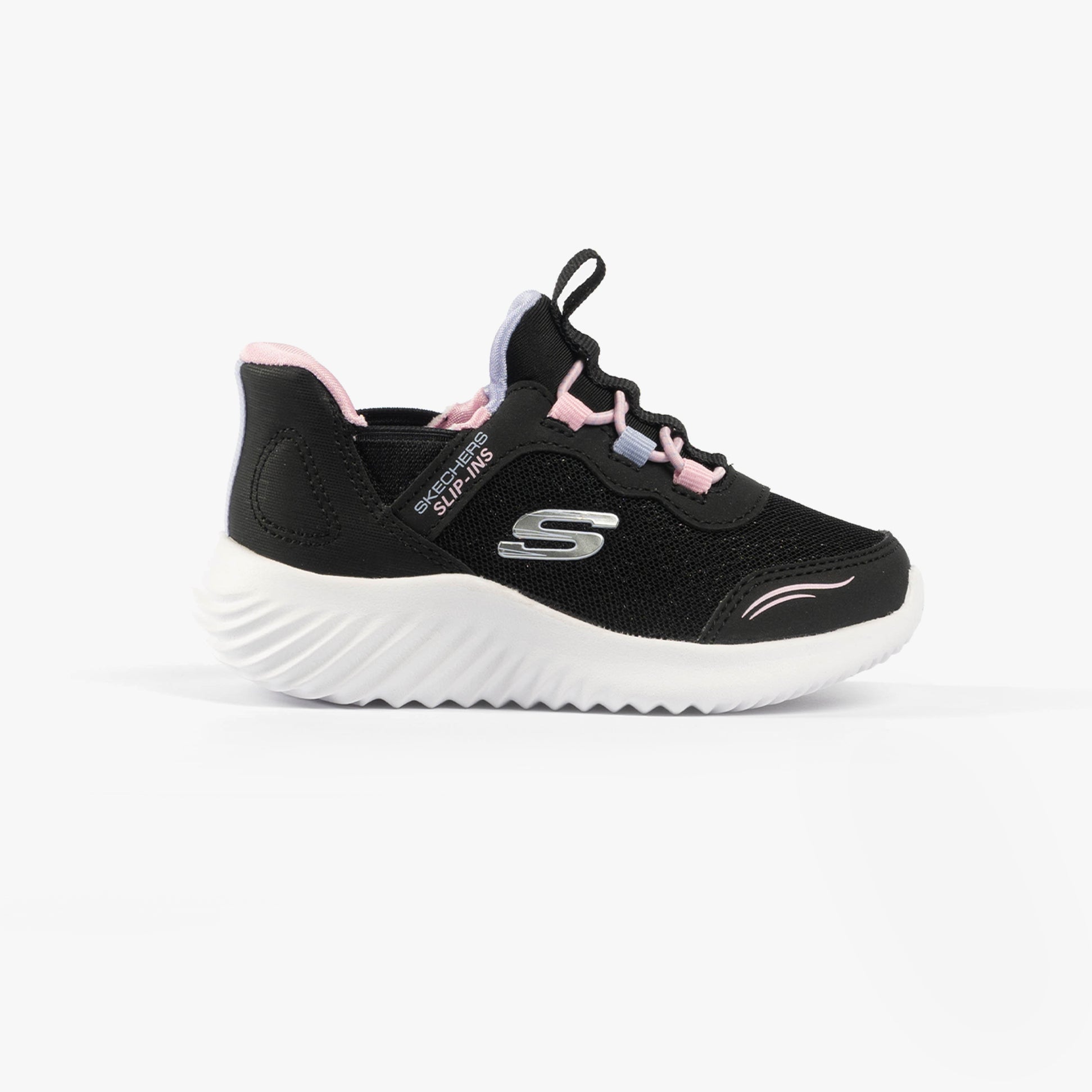 Skechers 303585N/BLK BOUNDER - SIMPLE CUTE Girls Trainers Black