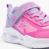 Skechers SKECHERS SOLA GLOW - OMBRE DELUXE Girls Trainers Lavender/Pink