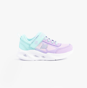 Skechers SKECHERS SOLA GLOW - OMBRE DELUXE Girls Trainers Multicoloured