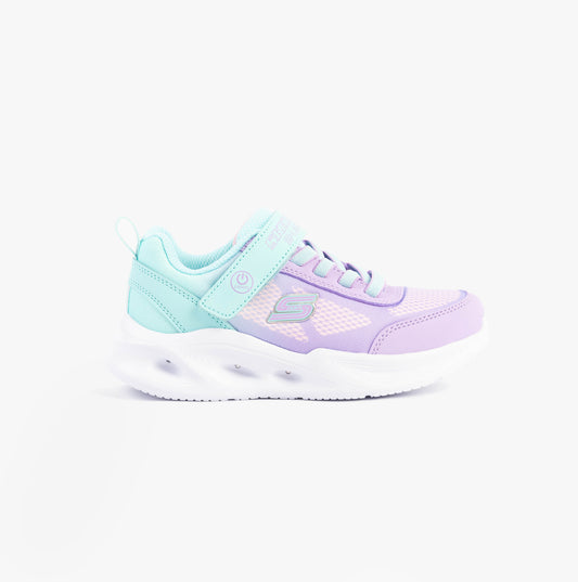Skechers SKECHERS SOLA GLOW - OMBRE DELUXE Girls Trainers Multicoloured