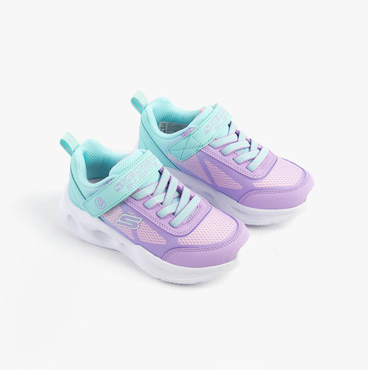 Skechers SKECHERS SOLA GLOW - OMBRE DELUXE Girls Trainers Multicoloured
