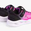 Skechers 303714L/BKHP SKECHERS SOLA GLOW - OMBRE DE Girls Trainers Black/Hotpink