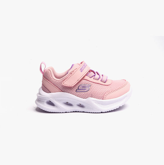 Skechers 303715N/LTPK SKECHERS SOLA GLOW Girls Trainers Light Pink