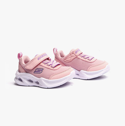 Skechers 303715N/LTPK SKECHERS SOLA GLOW Girls Trainers Light Pink