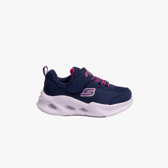 Skechers SOLA GLOW Girls Trainers Navy