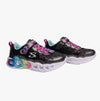 Skechers 303752L/BKTQ INFINITE HEART LIGHTS - FRESH Girls Sneaker Black/Turquoise