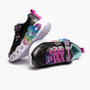 Skechers 303752L/BKTQ INFINITE HEART LIGHTS - FRESH Girls Sneaker Black/Turquoise