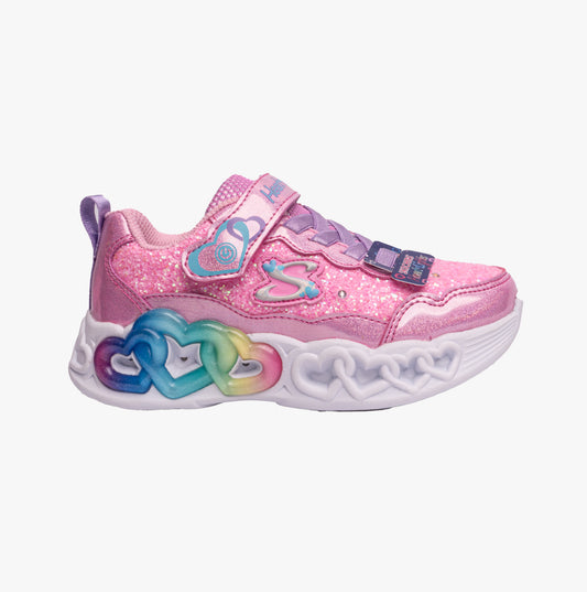 Skechers 303752L/PKLP INFINITE HEART LIGHTS - FRESH Girls Sneaker Pink/Light Pink