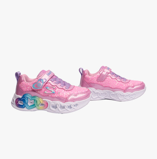 Skechers 303752L/PKLP INFINITE HEART LIGHTS - FRESH Girls Sneaker Pink/Light Pink