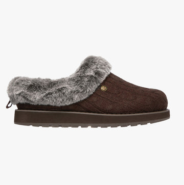 Skechers 31204/CHOC BOBS KEEPSAKES ICE ANGEL Womens Slippers Chocolate