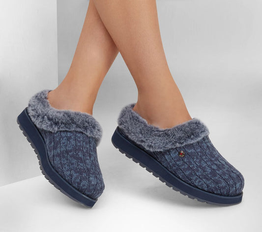 Skechers 31204/NVBL BOBS KEEPSAKES ICE ANGEL Womens Slippers Navy