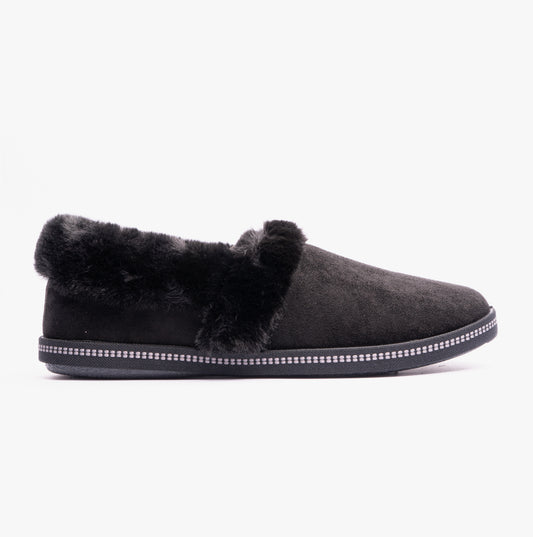 Skechers 32777/BBK COZY CAMPFIRE TEAM TOASTY Womens Full Slippers Black