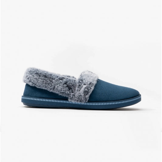 Skechers 32777/NVY COZY CAMPFIRE TEAM TOASTY Womens Full Slippers Navy