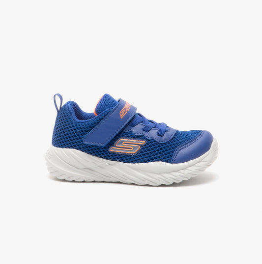 Skechers 400083N/BLOR NITRO SPRINT KRODON Boys Trainers Blue/Orange