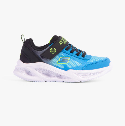 Skechers 401495L/BKBL SKECHERS METEOR-LIGHTS-KRENDO Boys Trainers Black/Blue