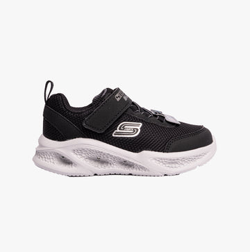 Skechers 401675N/BKGY SKECHERS METEOR-LIGHTS Boys Trainers Black/Gray
