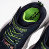 Skechers 401675N/NVLM SKECHERS METEOR-LIGHTS Boys Trainers Navy/Lime