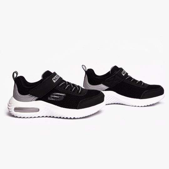 Skechers BOUNDER-TECH Boys Trainers Black/Silver