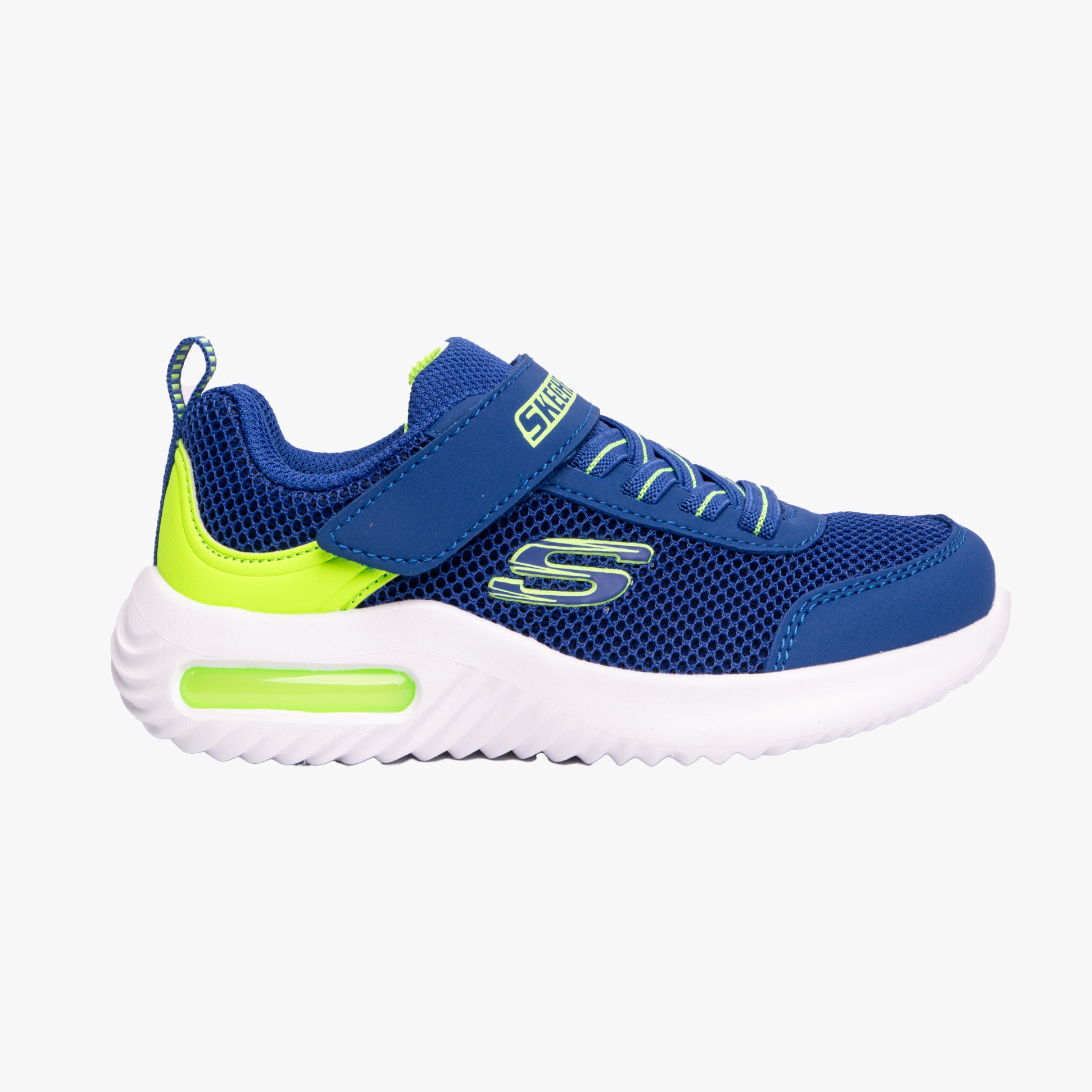 Skechers 403748L/BLLM BOUNDER-TECH Boys Trainers Blue/Lime