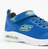 Skechers MICROSPEC MAX - VAPTIX Boys Trainers Blue/Lime