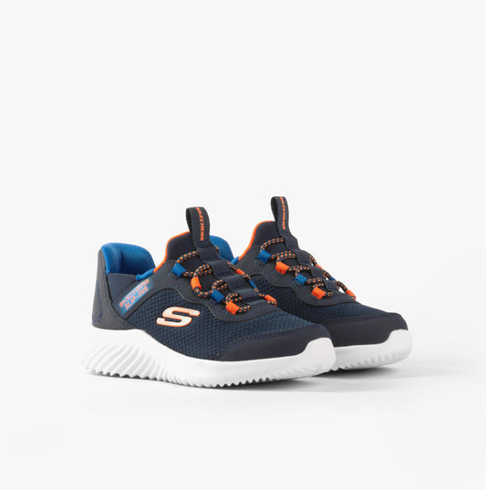 Skechers BOUNDER - BRISK-BURST Boys Trainers Navy
