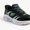 Skechers 403848N/NVBK METEOR-LIGHTS-BRISK-BEAMS Boys Trainers Navy/Black