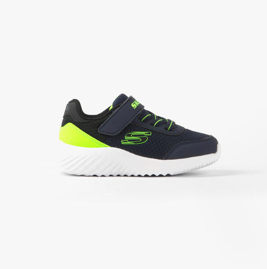 Skechers BOUNDER - TREZIC Boys Trainers Navy/Lime