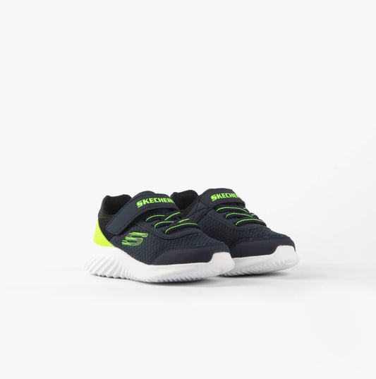 Skechers BOUNDER - TREZIC Boys Trainers Navy/Lime