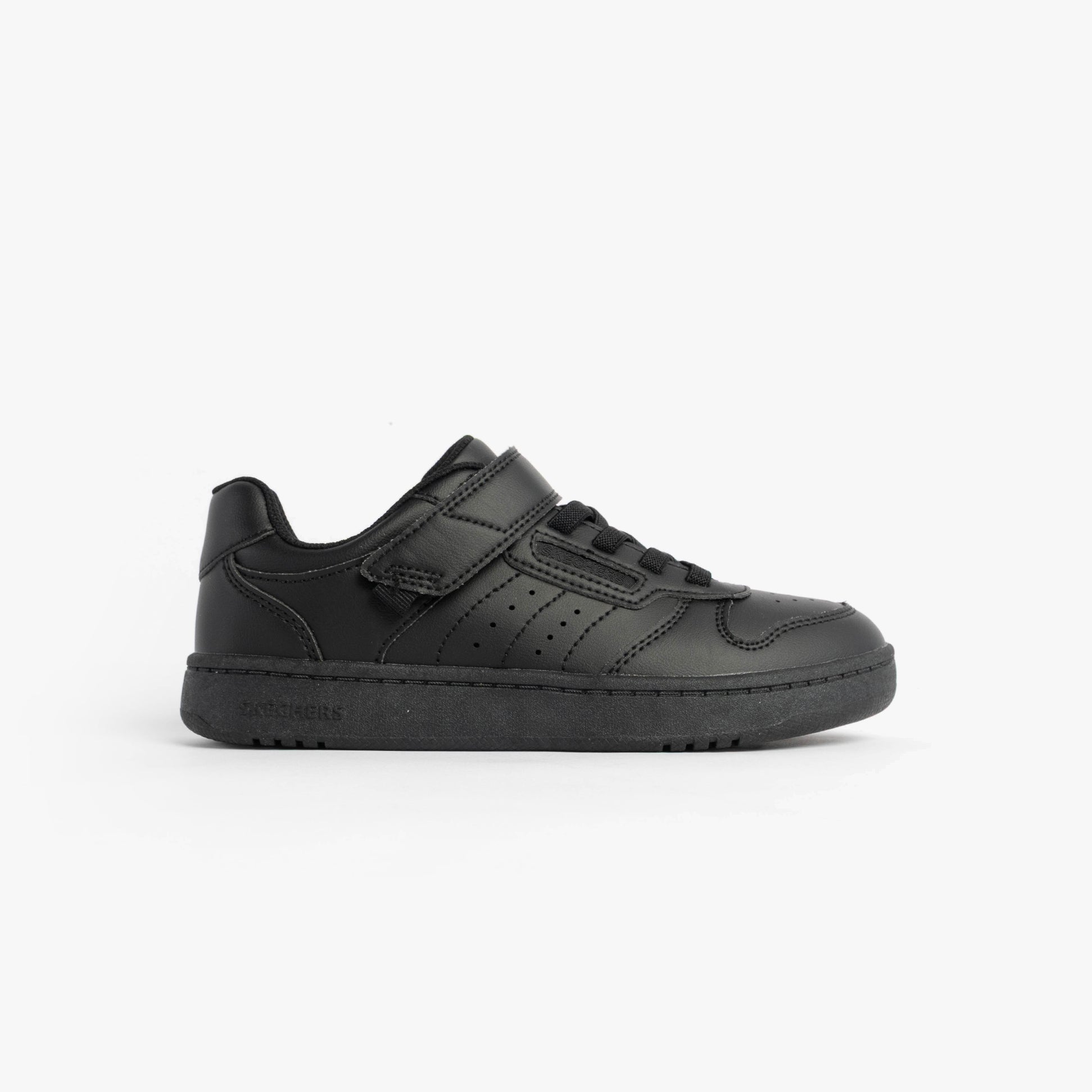 Skechers 405638L/BBK QUICK STREET Boys School Trainers Black