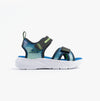 Skechers MICROSPEC - SPLASH Boys Sandals Black/Lime