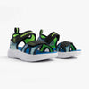 Skechers MICROSPEC - SPLASH Boys Sandals Black/Lime