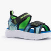 Skechers MICROSPEC - SPLASH Boys Sandals Black/Lime
