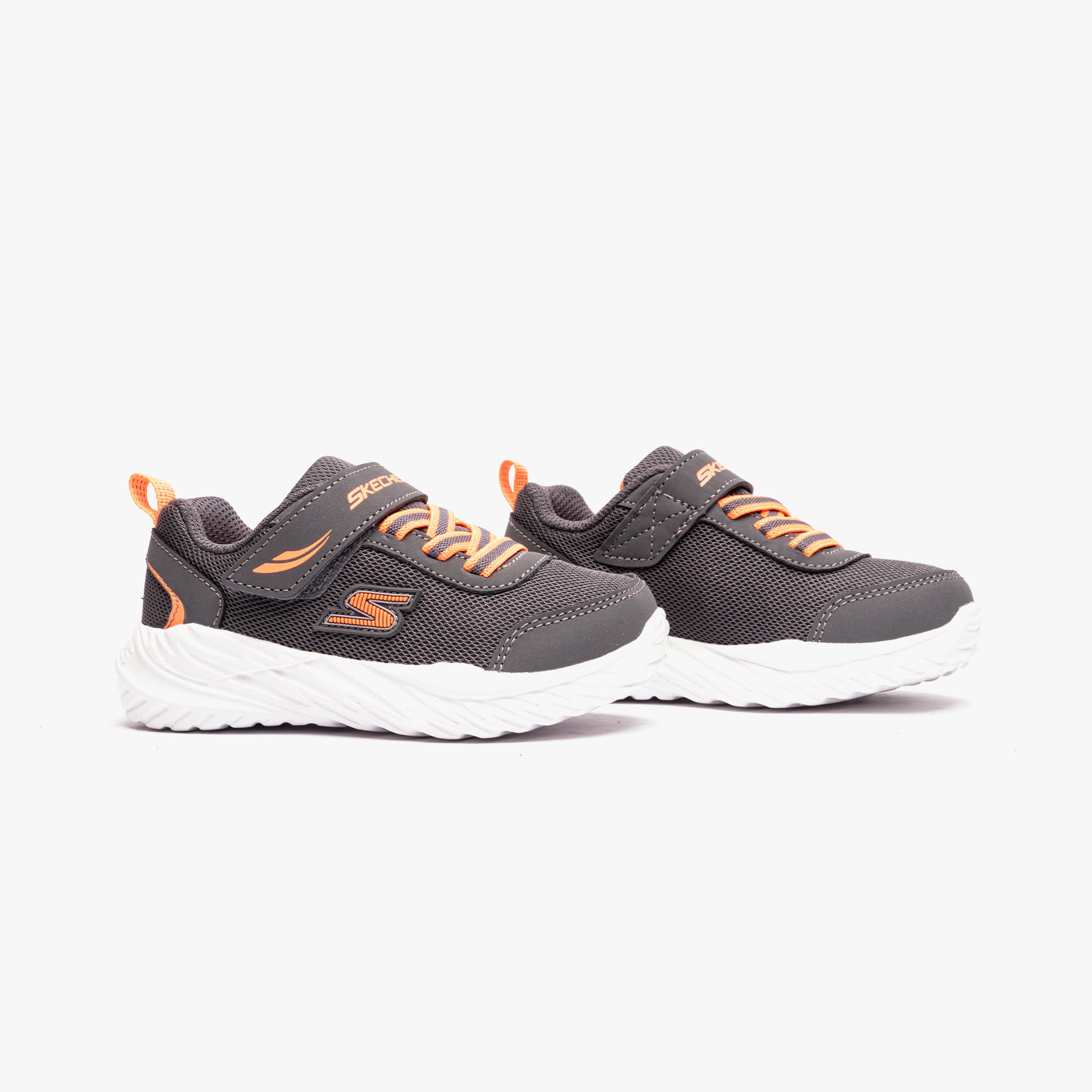 Skechers 407308N/CCOR NITRO SPRINT-ROWZER Boys Sneaker Charcoal/Orange