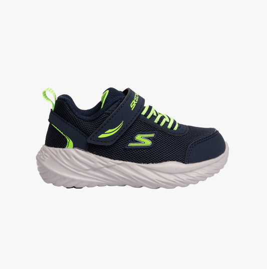 Skechers 407308N/NVLM NITRO SPRINT-ROWZER Boys Sneaker Navy/Lime
