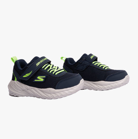 Skechers 407308N/NVLM NITRO SPRINT-ROWZER Boys Sneaker Navy/Lime