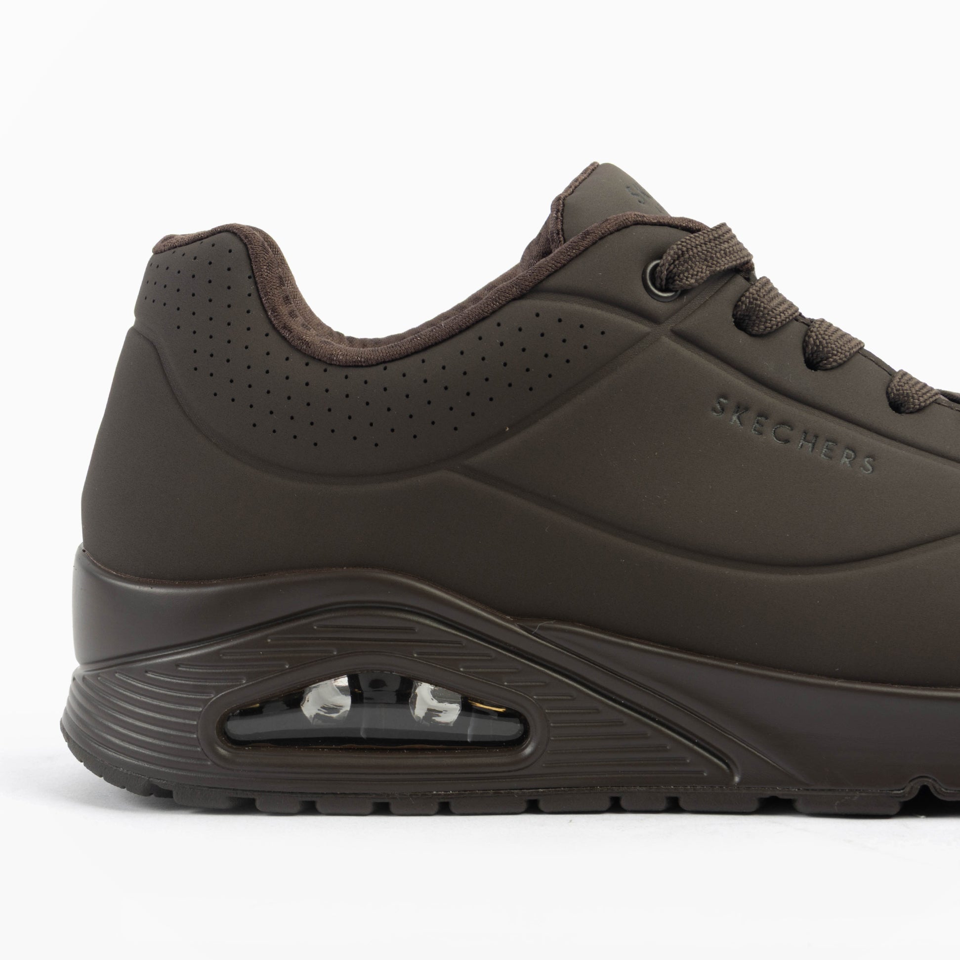 Skechers 52458/CHOC UNO - STAND ON AIR Mens Trainers Chocolate