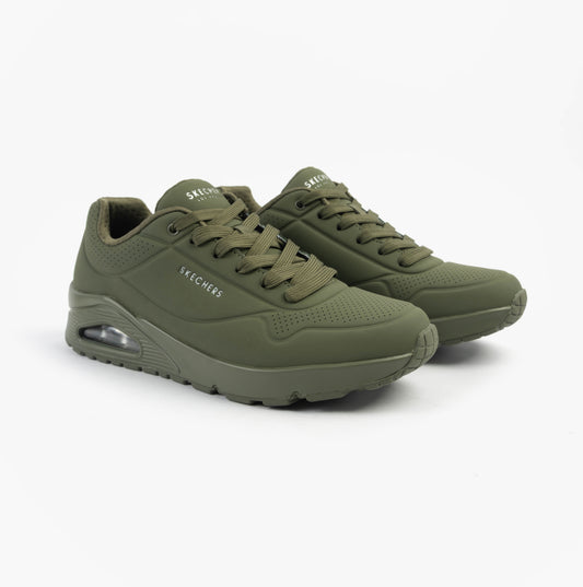 Skechers UNO - STAND ON AIR Mens Trainers Dark Green