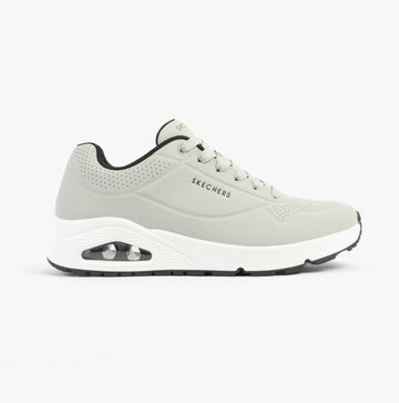 Skechers UNO - STAND ON AIR Mens Trainers Light Grey/Black