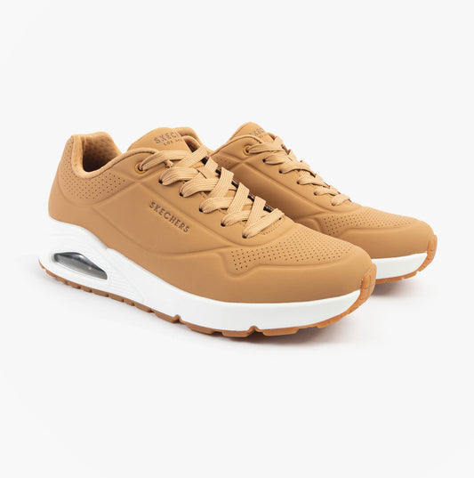 Skechers UNO - STAND ON AIR Mens Trainers Tan