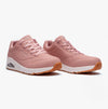Skechers 73690/BLSH UNO Womens Lace-Up Trainers Blush